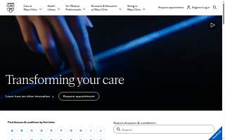 Mayo clinic of Phoenix website