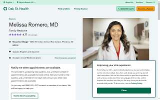 Melissa Romero, MD website