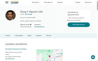 Doug Nguyen, MD - Sharp Rees-Stealy Sorrento Mesa website