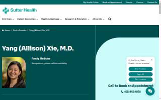 Yang (Allison) Xie, M.D. website