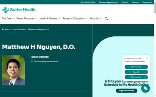 Matthew H Nguyen, D.O. website