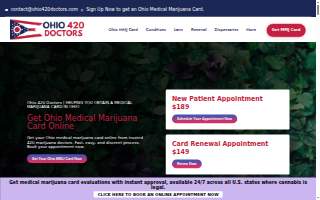 Ohio 420 Doctors website