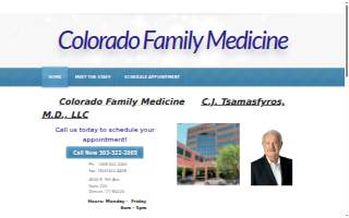Colorado Family Medcine: Dr. C.J. Tsamasfyros website