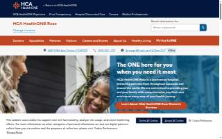 HCA HealthONE Rose website