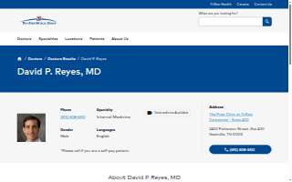 David Reyes, MD website