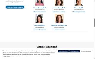 HCA HealthONE Advanced Internal Medicine website