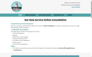 Vernor Urgent Care website