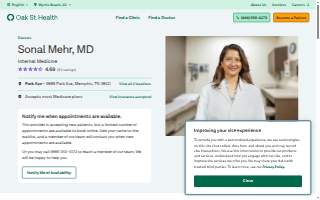 Sonal Mehr, MD website