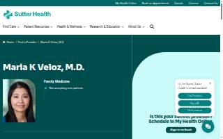 Maria K Veloz, M.D. website