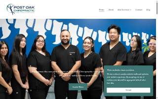 Post Oak Chiropractic website