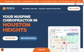 NuSpine Chiropractic - Houston website