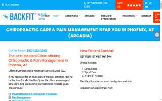 BackFit Health + Spine website