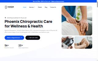 Hansen Chiropractic website
