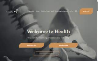 August Chiropractic website