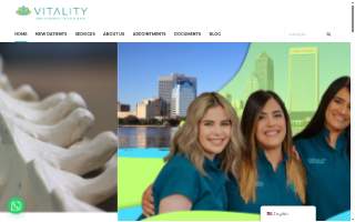 Vitality Family Chiropractic and Wellness Center website
