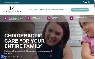 Shorewood Family Chiropractic website