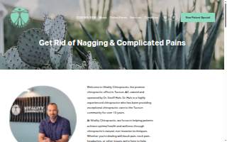 Vitality Chiropractic website
