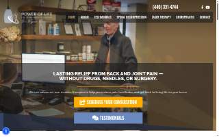 Power of Life Spine & Joint Health Center website