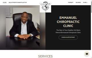 Emmanuel Chiropractic Clinic website