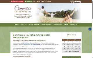 Commerce Chiropractic website
