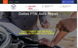 Texas DFW Automotive Repair & Sales website