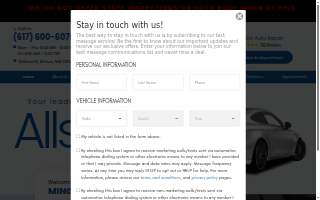 Ming's Auto Repair website