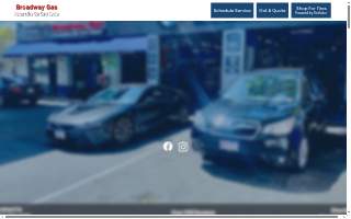 Broadway Gas & Automotive Car Care Center website