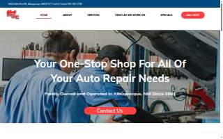 AA Auto & Air Conditioning website