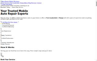 Mobile Mechanic website