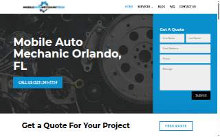 Mobile Auto Mechanic website