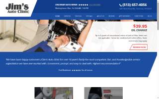 Jim's Auto Clinic website