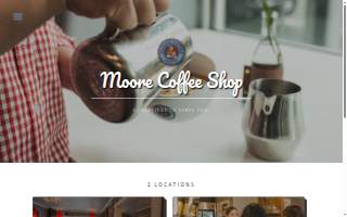 Moore Coffee Shop website