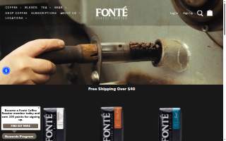 Fonté Coffee - 1st Avenue website
