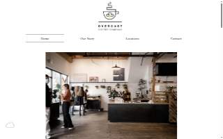 Overcast Coffee website