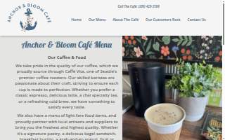 Anchor & Bloom Cafe website