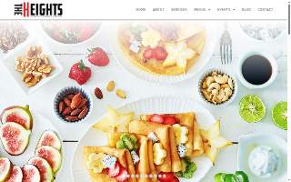 The Heights Catering website