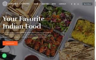 Sardar G Catering website