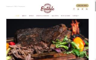 Eatible Delights Catering website