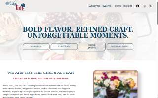 Tim The Girl Catering website