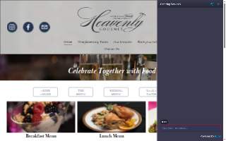 Heavenly Gourmet Catering website