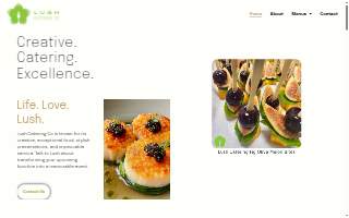 Lush Catering Company website