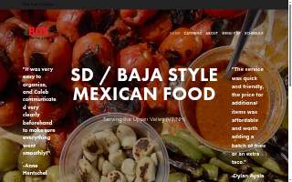 theBOX Food Truck & Catering website