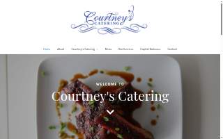 Courtney's Catering website