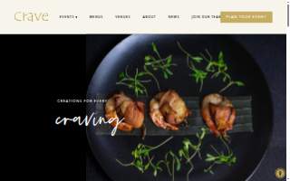 Crave Catering website