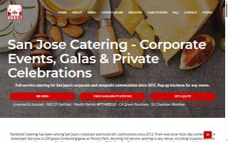 Handheld Catering San Jose website
