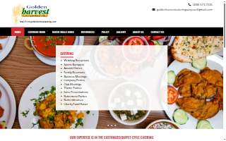 Golden Harvest Catering website