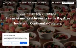 Continental Caterers website