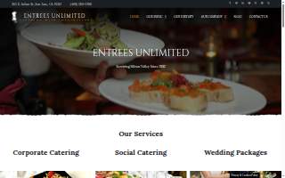 Entrees Unlimited website