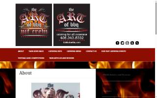 The ART of BBQ- Catering website