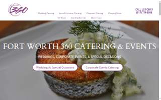 360 Catering and Events website